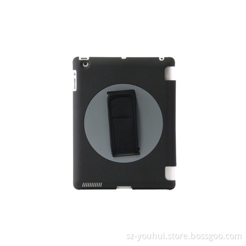 Special design rotating 360 degree handheld plastic case for iPad , for iPad smart case factory outlet